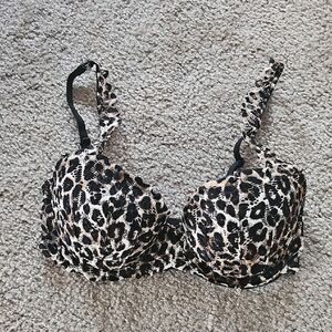 Victoria's Secret Leopard Push Up Bra 32D